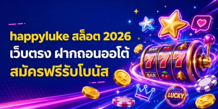 happyluke สล็อต เว็บตรง ฝากถอนออโต้ สมัครฟรีรับโบนัส
