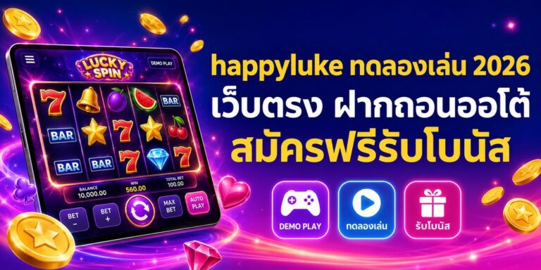 happyluke ทดลองเล่น เว็บตรง ฝากถอนออโต้ สมัครฟรีรับโบนั