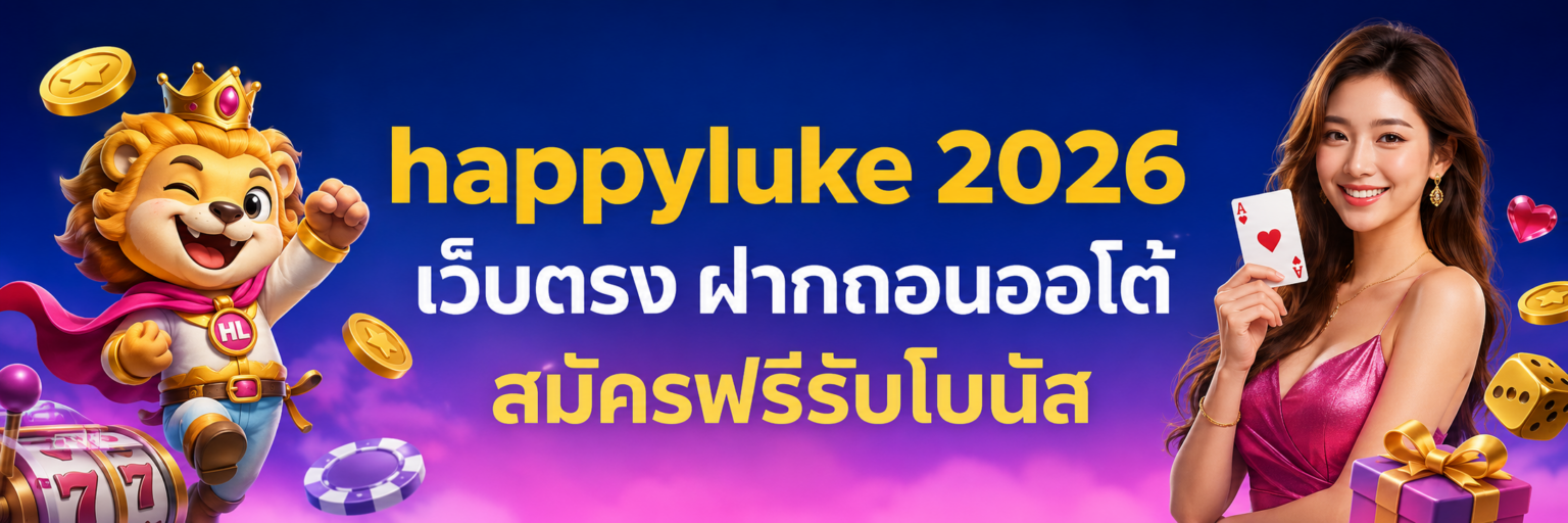 happyluke 2026 เว็บตรง ฝากถอนออโต้ สมัครฟรีรับโบนัส ปก