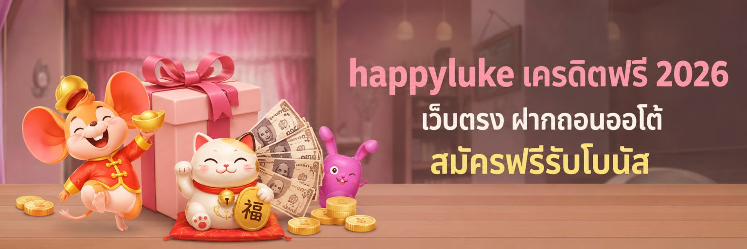 happyluke เครดิตฟรี 2026 เว็บตรง ฝากถอนออโต้ สมัครฟรีรับโบนั ปก